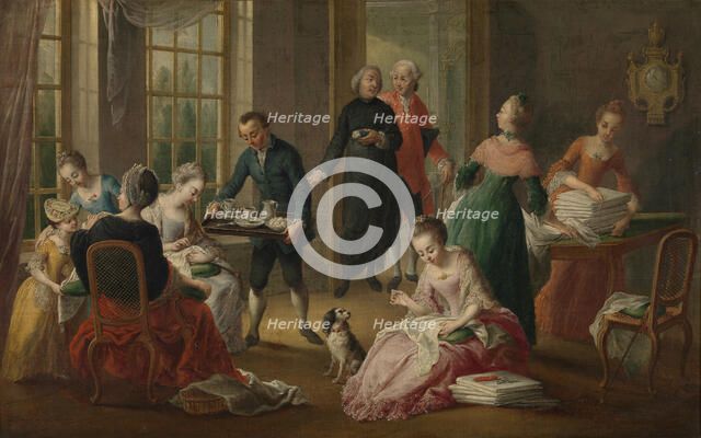 Afternoon tea (Het vieruurtje), 1778. Creator: Garemijn (Garemyn), Jan Anton (1712-1799).