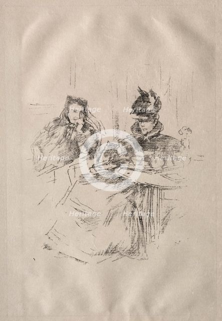 Afternoon Tea, Mrs. Phillips and Mrs. Charles Whibley. Creator: James McNeill Whistler (American, 1834-1903).