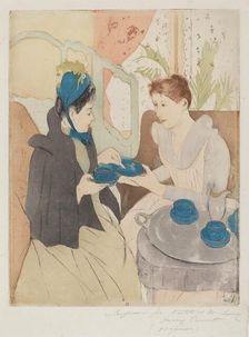 Afternoon Tea Party, 1890-1891. Creator: Mary Cassatt