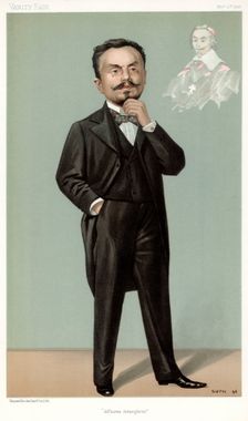 Affaires Etrangeres Gabriel Hanotaux, French statesman, 1896. Artist: Jean Baptiste Guth