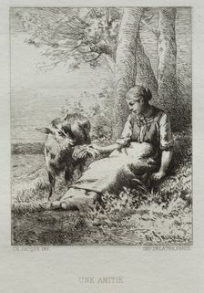 Affection. Creator: Charles-Émile Jacque (French, 1813-1894)