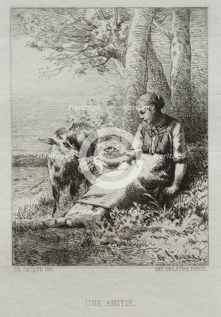 Affection. Creator: Charles-Émile Jacque (French, 1813-1894).