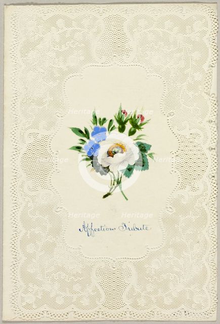 Affection's Tribute (Valentine), c. 1840. Creator: Unknown.