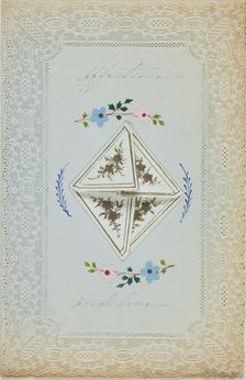 Affections and Love (Valentine), c. 1850. Creator: Unknown