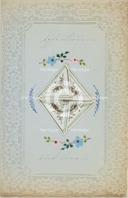 Affections and Love (Valentine), c. 1850. Creator: Unknown.