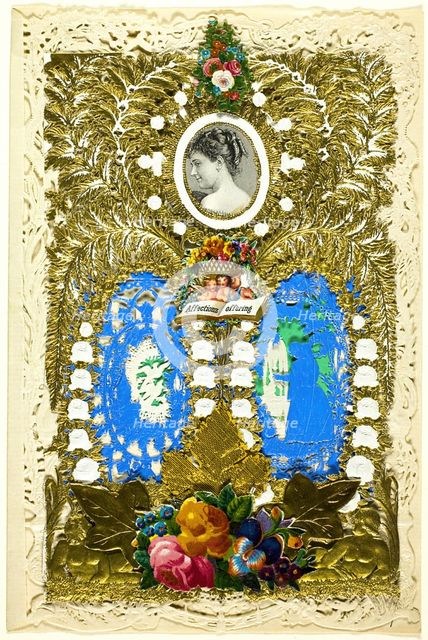 Affections Offering (Valentine), c. 1850. Creator: John Windsor.