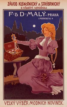 Affiche tchèque pour une "Maison de Bijouterie", c1900. Creator: Unknown