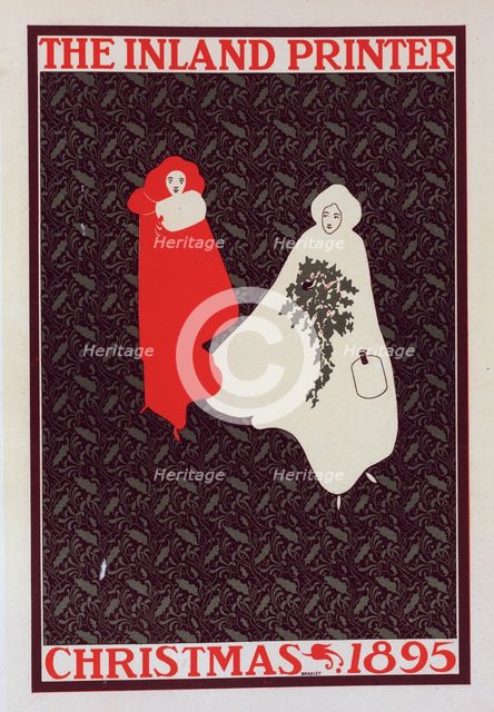 Affiche américaine pour l' "Inland Printer" (Christmas 1895), c1899. Creator: William H Bradley.