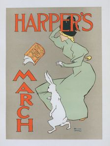Affiche américaine pour la revue "Harper's Magazine", c1896. Creator: Edward Penfield
