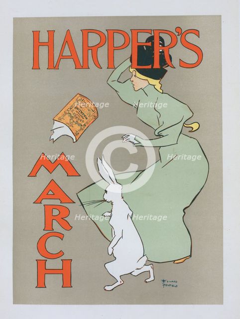 Affiche américaine pour la revue "Harper's Magazine", c1896. Creator: Edward Penfield.