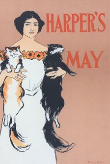 Affiche américaine pour la Revue "Harper's Magazine". Numéro de Mai 1897., c1898. Creator: Edward Penfield