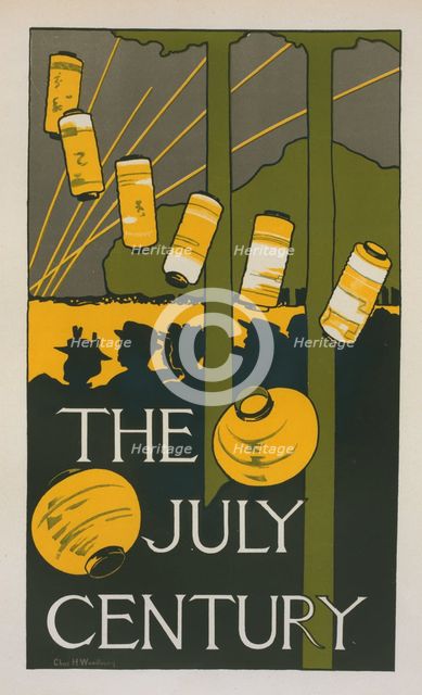 Affiche américaine pour la revue "The Century Magazine", publiée à New-York, c1896. Creator: Charles Herbert Woodbury.