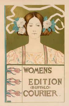 Affiche américaine pour la Women's edition Buffalo Courier c1897. Creator: Alice Russell Glenny
