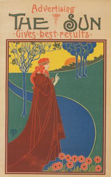 Affiche américaine pour le journal "The Sun", publié à New-York, c1896. Creator: Louis John Rhead