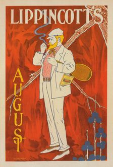 Affiche américaine pour le Revue "Lippincott's Magazine" (Août), publiée à Philadelphie, c1898. Creator: William Carqueville