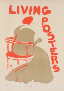 Affiche américaine pour les "Living Posters" (Affiches vivants), c1897. Creator: Frank Hazenplug