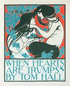 Affiche américaine "When hearts are trumps", c1897. Creator: William H Bradley