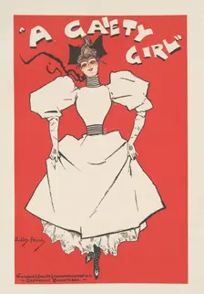 Affiche anglaise "A Gaiety Girl", c1896. Creator: Dudley Hardy
