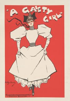 Affiche anglaise "A Gaiety Girl", c1896. Creator: Dudley Hardy