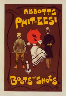 Affiche anglaise pour la fabrique de chaussures (Bottes et Souliers) "Abbots Phit-Eesi", c1897. Creator: Dudley Hardy
