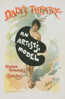 Affiche anglaise pour le Daly's Théâtre, "An Artist's Model", c1896. Creator: Julius Mendes Price