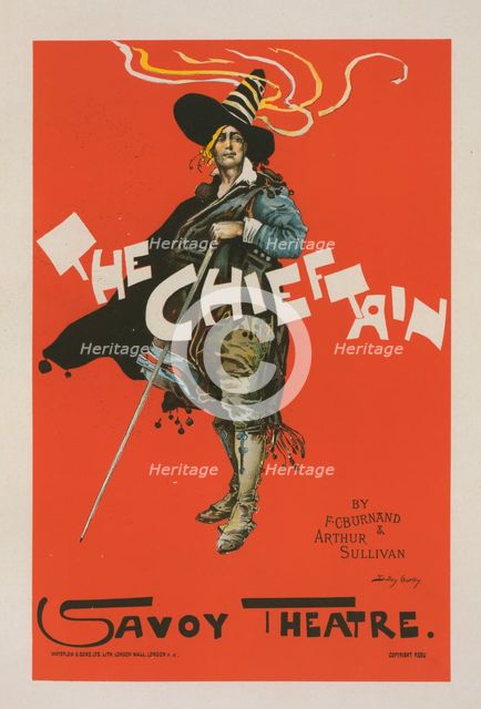 Affiche anglaise pour Savoy Theatre, "The Chieftain", c1896. Creator: Dudley Hardy.