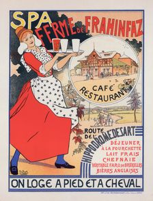 Affiche belge pour la "Ferme de la Frahinfaz"., c1896. Creator: Edouard Duyck