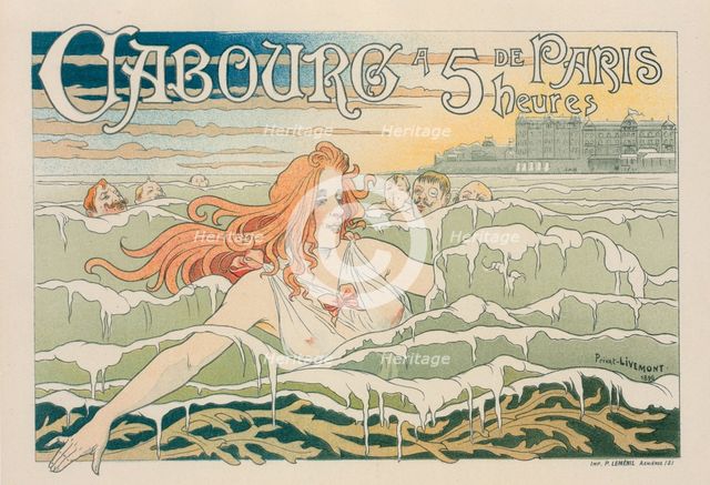 Affiche belge pour le "Casino de Cabourg"., c1897. Creator: Henri Privat-Livement.