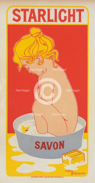 Affiche belge pour le "Savon Starlight"., c1900. Creator: Henri Meunier.