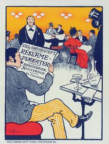 Affiche danoise pour les "Affiches artistiques Wilh. Söborg"., c1897. Creator: Paul Fischer