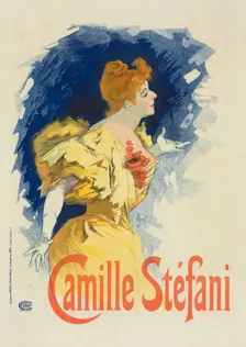 Affiche pour Mlle "Camille Stéfani"., c1897. Creator: Jules Cheret