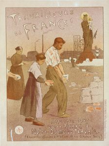 Affiche pour : "Notre-Dame du Travail"., c1900. Creator: Etienne Moreau-Nelaton