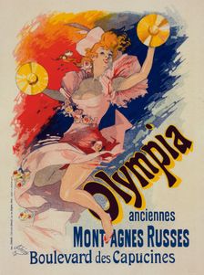 Affiche pour "Olympia"., c1898. Creator: Jules Cheret