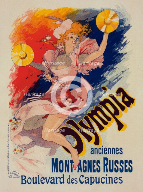 Affiche pour "Olympia"., c1898. Creator: Jules Cheret.
