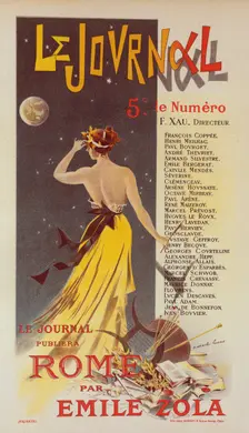 Affiche pour annoncer la publication de "Rome" dans Le Journal., c1899. Creator: Charles Lucas