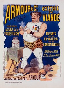 Affiche pour l "Extrait de viande Armour", c1899. Creator: Albert Guillaume