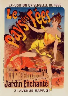 Affiche pour l'Exposition Universelle de 1889 : "Le Pays de Fées", c1899. Creator: Jules Cheret
