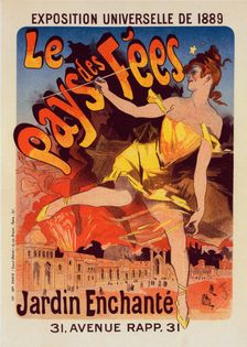Affiche pour l'Exposition Universelle de 1889 : "Le Pays de Fées", c1899. Creator: Jules Cheret