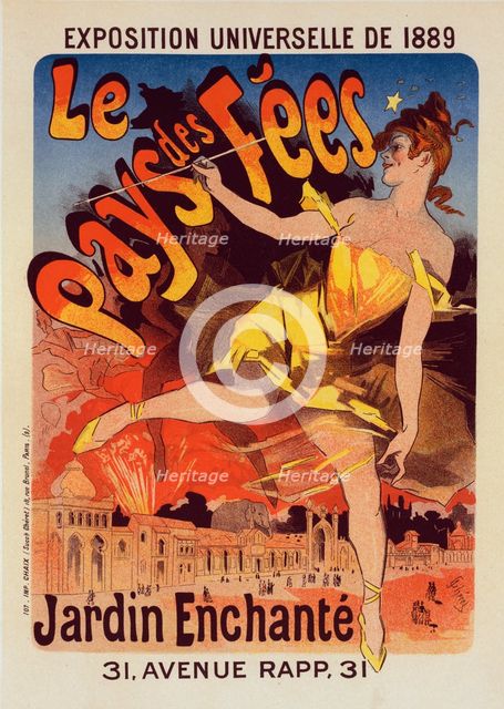 Affiche pour l'Exposition Universelle de 1889 : "Le Pays de Fées", c1899. Creator: Jules Cheret.