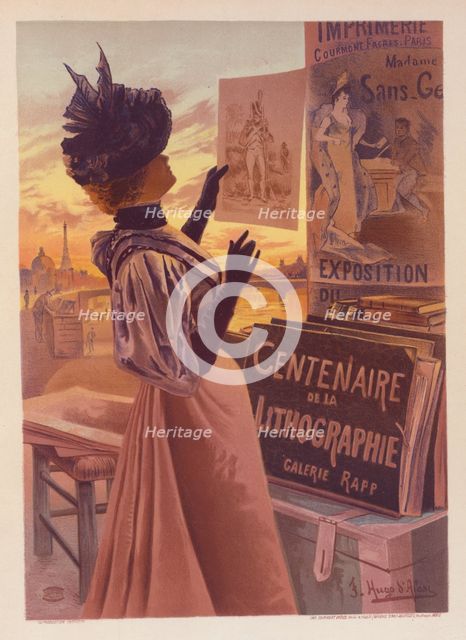 Affiche pour l'Exposition du "Centenaire de la Lithographie"., c1897. Creator: Frederic Hugo d' Alesi.