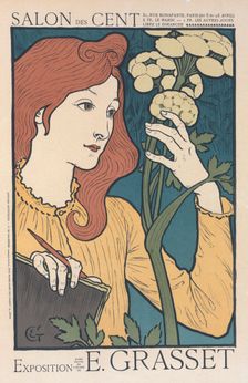 Affiche pour l "Exposition E. Grasset" au Salon des Cent., c1898. Creator: Eugene Samuel Grasset