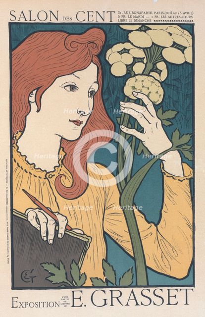 Affiche pour l' "Exposition E. Grasset" au Salon des Cent., c1898. Creator: Eugene Samuel Grasset.