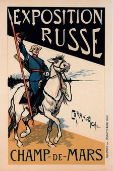Affiche pour l "Exposition Russe"., c1897. Creator: Caran d'Ache