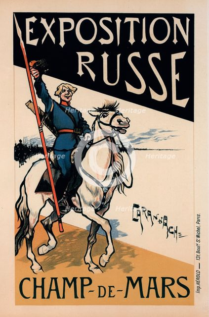Affiche pour l' "Exposition Russe"., c1897. Creator: Caran d'Ache.