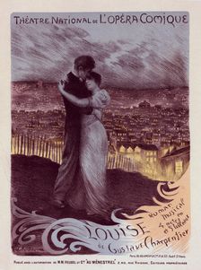 Affiche pour l'Opéra-Comique "Louise"., c1900. Creator: Georges Antoine Rochegrosse