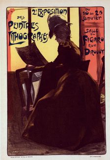 Affiche pour la "2e Exposition des Peintres-Lithographes"., c1900. Creator: Fernand Louis Gottlob