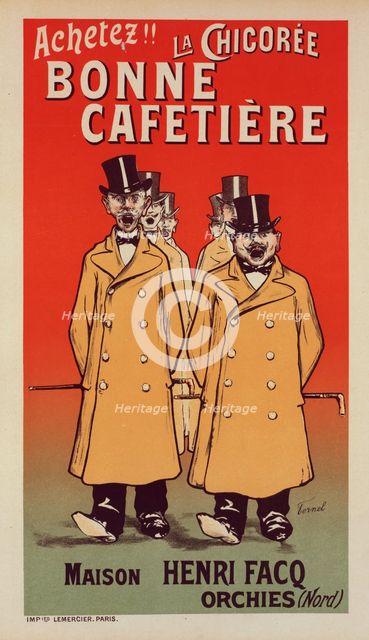 Affiche pour la "Chicorée Bonne Cafetière", c1899. Creator: Fernand Fernel.