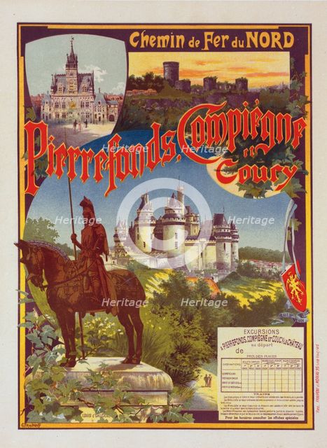 Affiche pour la Cie du Nord : "Pierrefonds"., c1900. Creator: Gustave Fraipont.