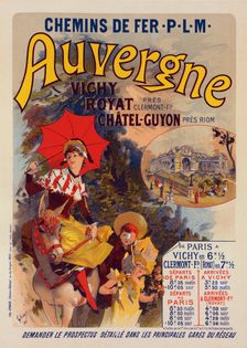 Affiche pour la Compagnie P.-L.-M. "L'Auvergne", c1899. Creator: Jules Cheret