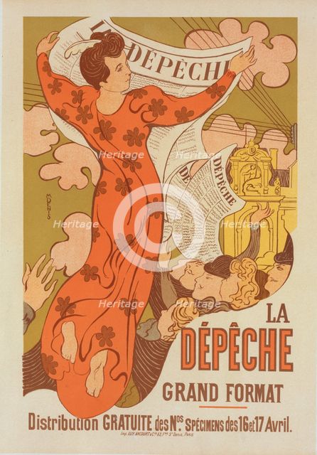 Affiche pour "la Dépêche de Toulouse"., c1898. Creator: Maurice Denis.